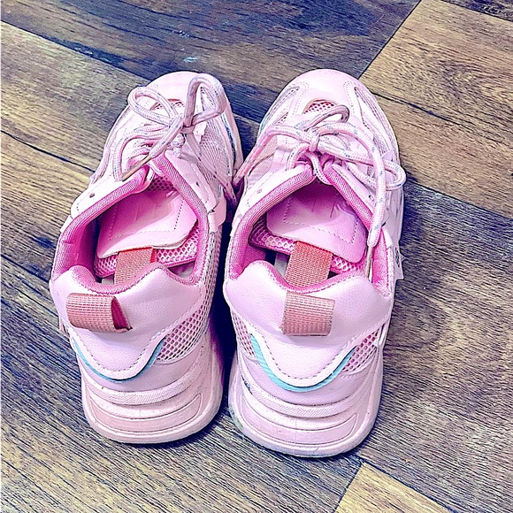 Pink platform sneakers - Picture 4 of 7